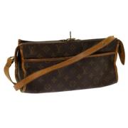 Louis Vuitton Vintage Pre-owned Canvas axelremsvskor Brown, Dam