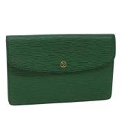 Louis Vuitton Vintage Pre-owned Laeder kuvertvskor Green, Dam