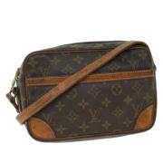 Louis Vuitton Vintage Pre-owned Canvas axelremsvskor Brown, Dam