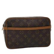 Louis Vuitton Vintage Pre-owned Canvas kuvertvskor Brown, Dam