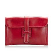 Hermès Vintage Pre-owned Laeder kuvertvskor Red, Dam