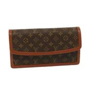 Louis Vuitton Vintage Pre-owned Canvas kuvertvskor Brown, Dam