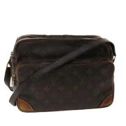 Louis Vuitton Vintage Pre-owned Canvas axelremsvskor Brown, Dam