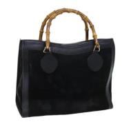 Gucci Vintage Pre-owned Mocka totevskor Black, Dam