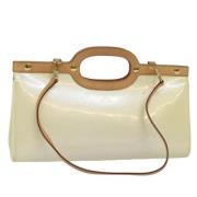 Louis Vuitton Vintage Pre-owned Laeder handvskor Beige, Dam