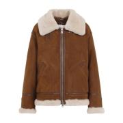 Ermanno Scervino Shearling Jacka Brown, Dam