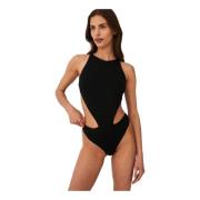 Undress Code Svart Instinct Bodysuit med Urklipp Black, Dam