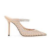 Jimmy Choo Kristallprydda Mockamules Pink, Dam