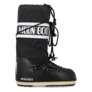 Moon Boot Svarta Icon High Nylon Stövlar Black, Herr