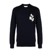 Isabel Marant Midnight Pullover Sweater Blue, Herr