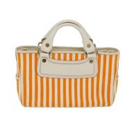 Celine Vintage Pre-owned Canvas handvskor Orange, Dam