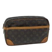 Louis Vuitton Vintage Pre-owned Canvas kuvertvskor Brown, Dam