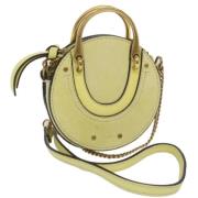 Chloé Pre-owned Pre-owned Mocka handvskor Yellow, Dam