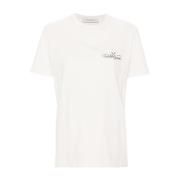 Golden Goose Klassisk Vit Svart T-shirt White, Dam