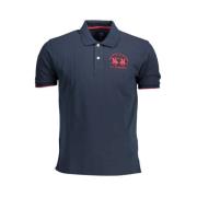 La Martina Elegant Bl Kortrmad Polo Blue, Herr