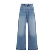 Jacquemus Blå Wide Leg Jeans Blue, Dam