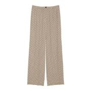 Marc O'Polo Vida joggers med heltryck Beige, Dam