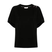 Liu Jo Svart Crew Neck T-shirts och Polos Black, Dam