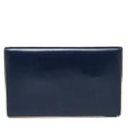 Dior Vintage Pre-owned Laeder kuvertvskor Blue, Dam