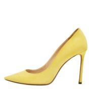 Jimmy Choo Pre-owned Pre-owned Mocka klackskor Yellow, Dam