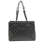 Chanel Vintage Pre-owned Laeder totevskor Black, Dam