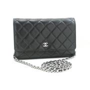 Chanel Vintage Pre-owned Laeder chanel-vskor Black, Dam