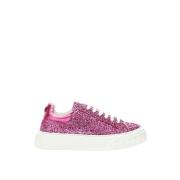 Casadei Fuchsia Elegance Lder Sneakers Pink, Dam