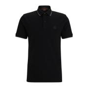 Boss Svart Polo Slim Fit Black, Herr