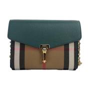 Burberry Vintage Green House Check Crossbody Vsk Multicolor, Dam