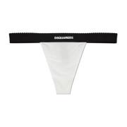 Dsquared2 Trosor med logotyp White, Dam