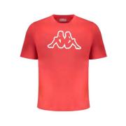 Kappa Röd Bomull T-shirt Red, Herr