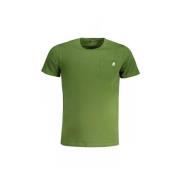 K-Way Grön Bomull T-shirt med Ficka Green, Herr