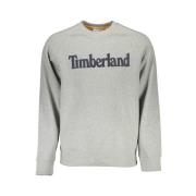 Timberland Grå Sweatshirt med Rund Hals Gray, Herr