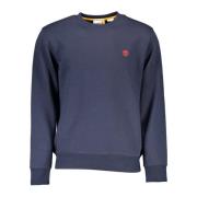 Timberland Blått Ekologiskt Bomullsweatshirt Blue, Herr