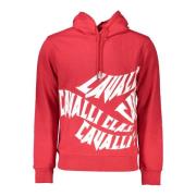 Cavalli Class Snygg Herr Hoodie Red, Herr