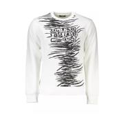 Cavalli Class Stiligt Herr Sweatshirt White, Herr