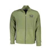 La Martina Grön Fleece Dragkedja Sweatshirt Green, Herr