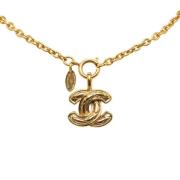 Chanel Vintage Pre-owned Guld halsband Yellow, Dam