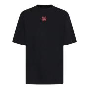 44 Label Group Svart Bomull Logo Print T-shirt Black, Herr