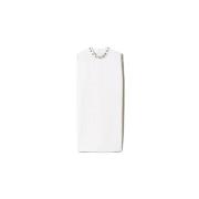 Twinset Studded Sleeveless Dress White White, Dam