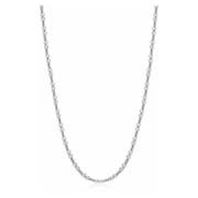 Nialaya Mens Stainless Steel Modern Figaro Belcher Chain Gray, Herr