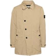 Stone Island Quiltad Compass Jacka Beige, Herr