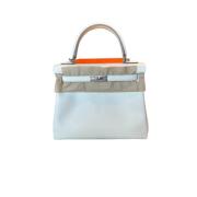 Hermès Kelly Mushroom 2023 Läder Väska Blue, Herr