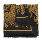 Etro Tryckt Halsduk Black, Dam