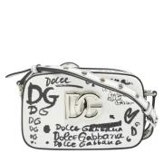 Dolce & Gabbana Pre-owned Pre-owned Laeder crossbodyvskor White, Dam