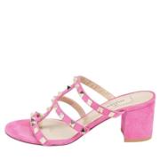 Valentino Vintage Pre-owned Mocka sandaler Pink, Dam