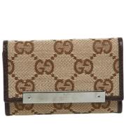 Gucci Vintage Pre-owned Canvas resvskor Beige, Dam