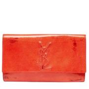 Yves Saint Laurent Vintage Pre-owned Laeder kuvertvskor Red, Dam