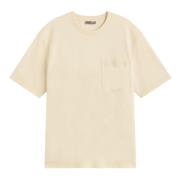 Herno Mjuk stickad t-shirt med varm effekt Beige, Herr