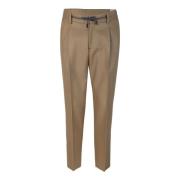 Lubiam Brun Chino Byxor med Fickor Brown, Herr